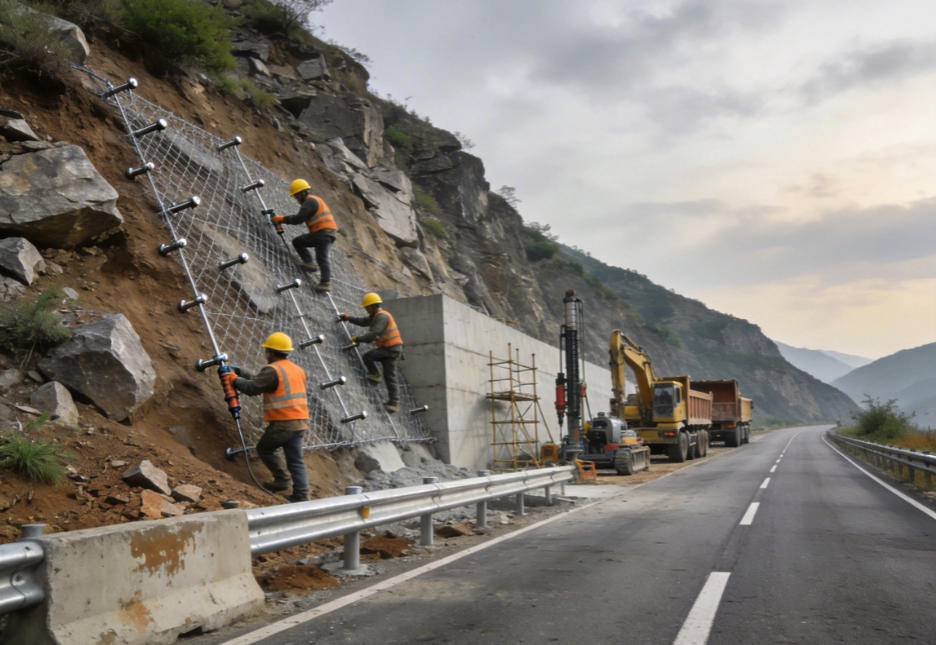 清溪镇公路道路护坡